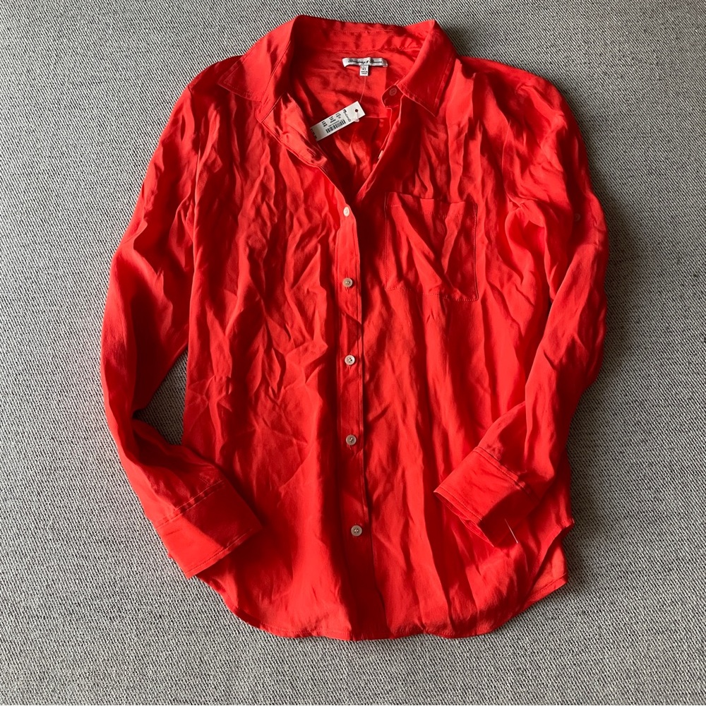 Madewell Broadway & Broome Silk Top NEW